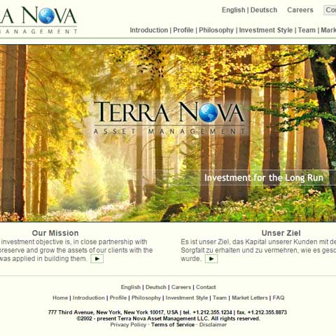 Fully bilingual site design with Flash intro and custom PDF area